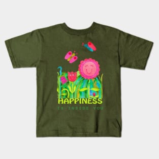 Happiness is inside you Kids T-Shirt